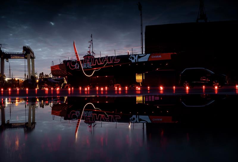 Jérémie Beyou's new Charal 2 IMOCA is launched photo copyright Eloi Stichelbaut taken at  and featuring the IMOCA class