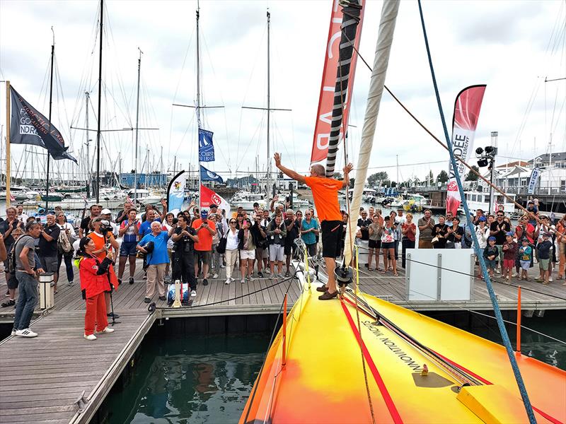 Norbert on IY Open60AAL giving a speech - ANT ARCTIC LAB - photo © Innovation Yachts