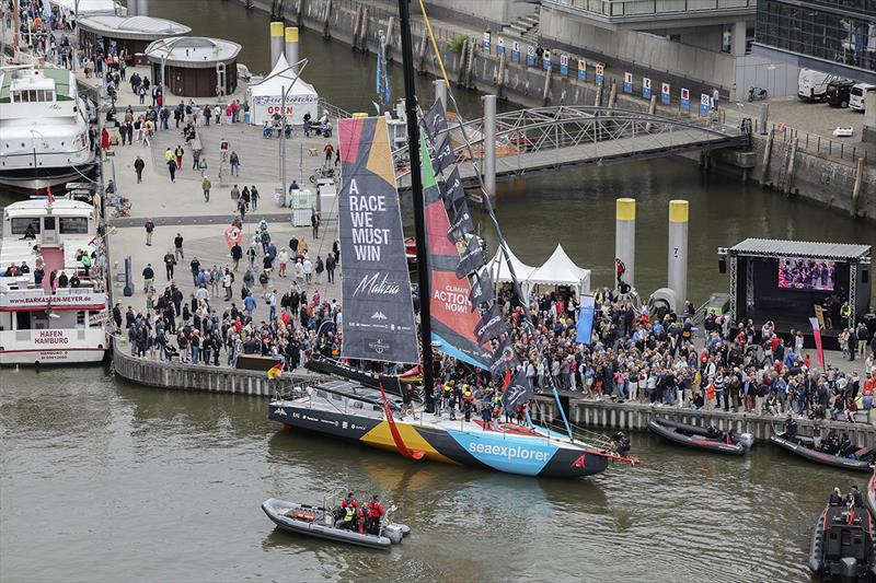 Malizia - Seaexplorer was christened in Hamburg on 6 September 2022 photo copyright Andreas Lindlahr taken at  and featuring the IMOCA class