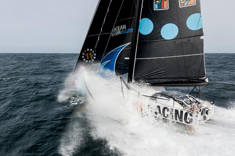 Onboard Malama, 11th Hour Racing Team's IMOCA during the first days of 2022 training in Concarneau, France photo copyright Amory Ross / 11th Hour Racing taken at  and featuring the IMOCA class