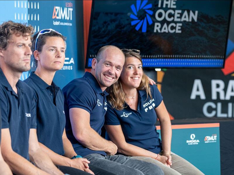 25-strong Holcim-PRB team photo copyright Eloi Stichelbaut / IMOCA taken at  and featuring the IMOCA class