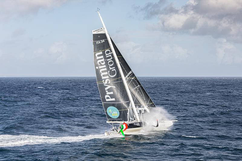 Giancarlo Pedote on Prysmian Group photo copyright Eloi Stichelbaut taken at  and featuring the IMOCA class