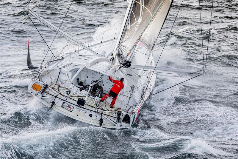 Giancarlo Pedote on Prysmian Group photo copyright Eloi Stichelbaut taken at  and featuring the IMOCA class