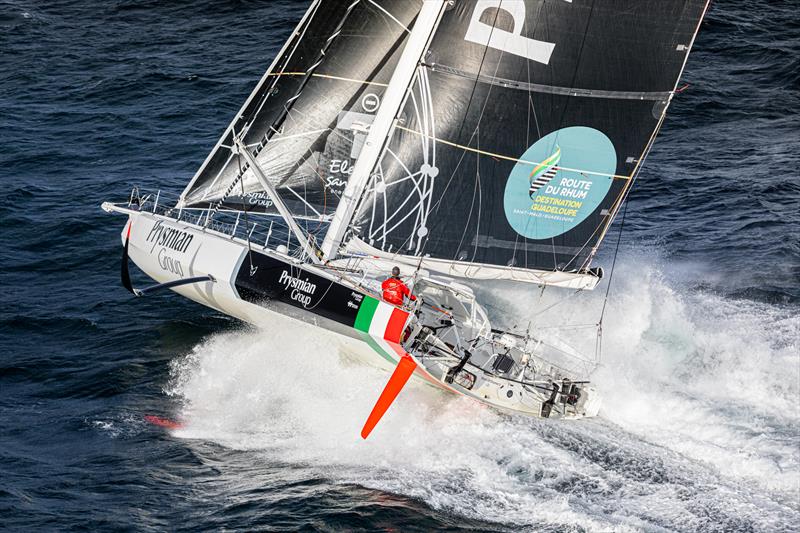 Giancarlo Pedote on Prysmian Group photo copyright Eloi Stichelbaut taken at  and featuring the IMOCA class