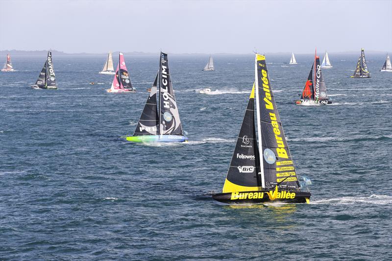 12th Route de Rhum-Destination Guadeloupe start photo copyright Alexis Courcoux / #RDR2022 taken at  and featuring the IMOCA class