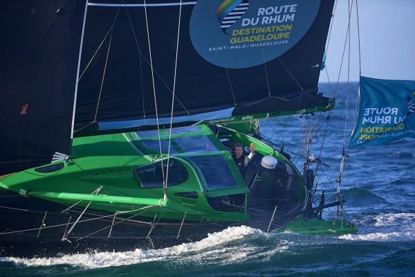 Conrad Colman on Imagine during the Route du Rhum - Destination Guadeloupe photo copyright Arnaud Pilpré / #RDR2022 taken at  and featuring the IMOCA class