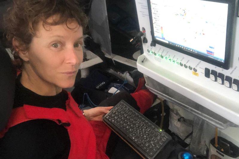 Isabelle Joschke during the 12th Route du Rhum - Destination Guadeloupe - photo © Isabelle Joschke / MACSF