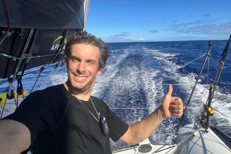 Charlie Dalin in the Route du Rhum Destination Guadeloupe photo copyright Apivia taken at  and featuring the IMOCA class