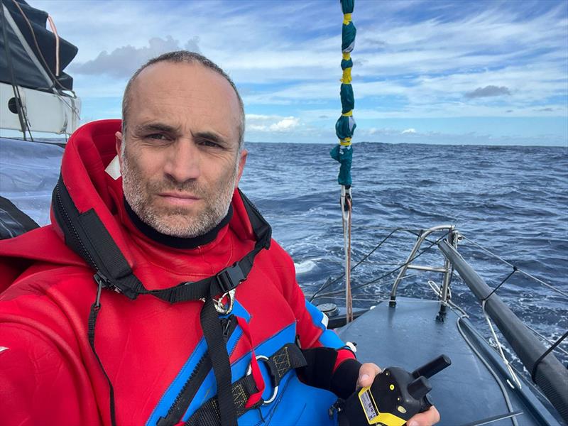 Fabrice Amedeo shortly before his shipwreck on the Route du Rhum - Destination Guadeloupe - photo © Fabrice Amedeo / Imoca