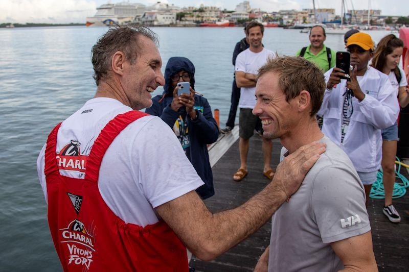 Jeremie Beyou (Charal) takes third in the IMOCA class, Route du Rhum-Destination Guadeloupe photo copyright Alexis Courcoux taken at  and featuring the IMOCA class