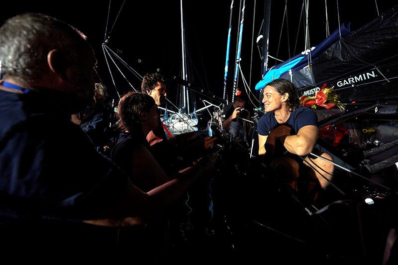 Justine Mettraux (Teamwork.net) finishes seventh and top female in the IMOCA class, Route du Rhum-Destination Guadeloupe - photo © Arnaud Pilpré / #RDR2022