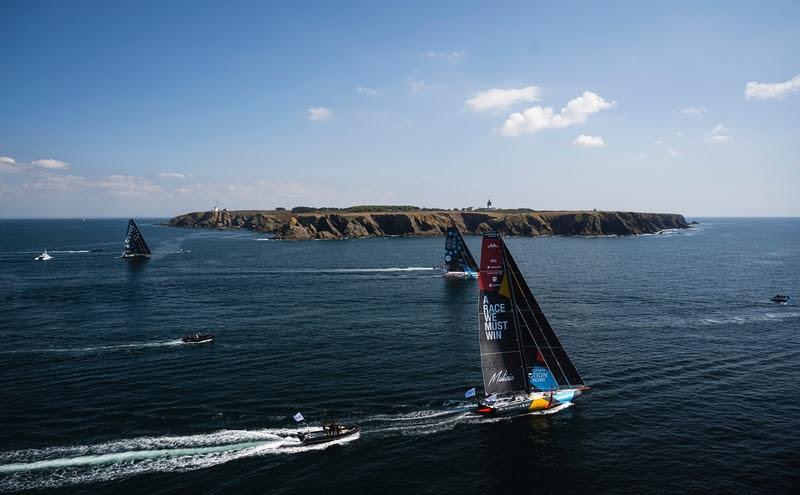 Three of the teams that will compete in The Ocean Race 2022-23 photo copyright Vincent Curutchet / IMOCA taken at  and featuring the IMOCA class