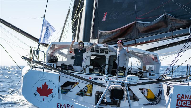 Canada Ocean Racing IMOCA 60 team at RORC Transatlantic Race  photo copyright Canada Ocean Racing taken at Royal Ocean Racing Club and featuring the IMOCA class