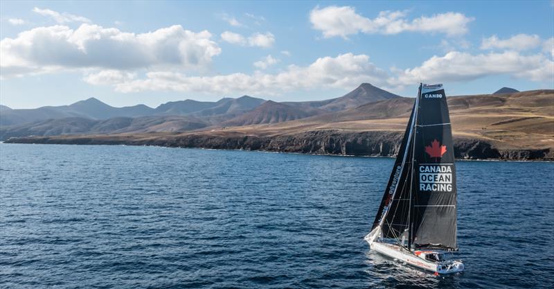 Canada Ocean Racing IMOCA 60 team at RORC Transatlantic Race  photo copyright Canada Ocean Racing taken at Royal Ocean Racing Club and featuring the IMOCA class