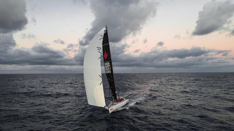 Scott Shawyer & Alan Roberts on IMOCA 60 Canada Ocean Racing in the 2023 RORC Transatlantic Race photo copyright Richard Mardens taken at Royal Ocean Racing Club and featuring the IMOCA class