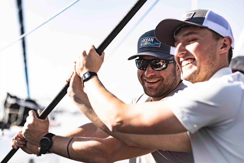 The 11th Hour Racing Team working before the start in Alicante - photo © Harry KH / 11th Hour Racing Team