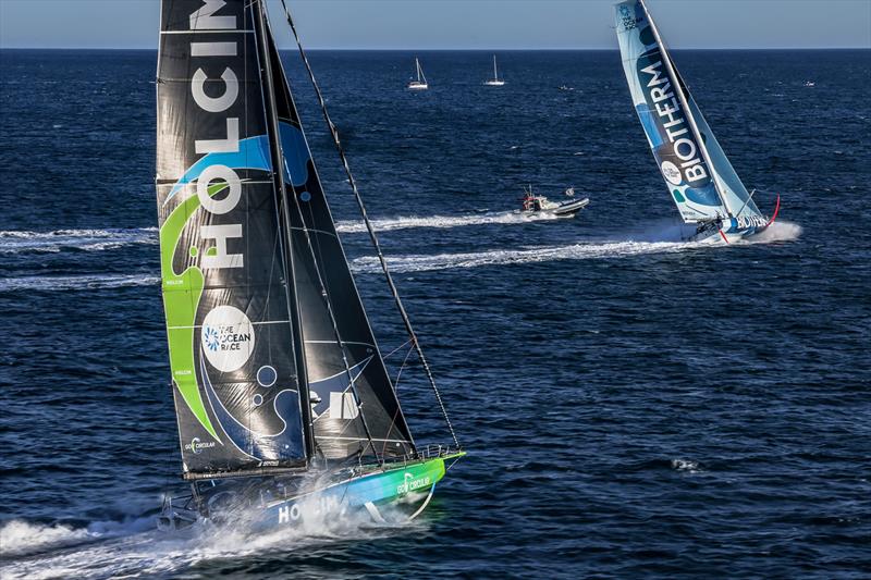 Start of The Ocean Race, Leg 1 IMOCA Holcim - PRB Team January 15, 2023 photo copyright Sailing Energy / The Ocean Race taken at  and featuring the IMOCA class