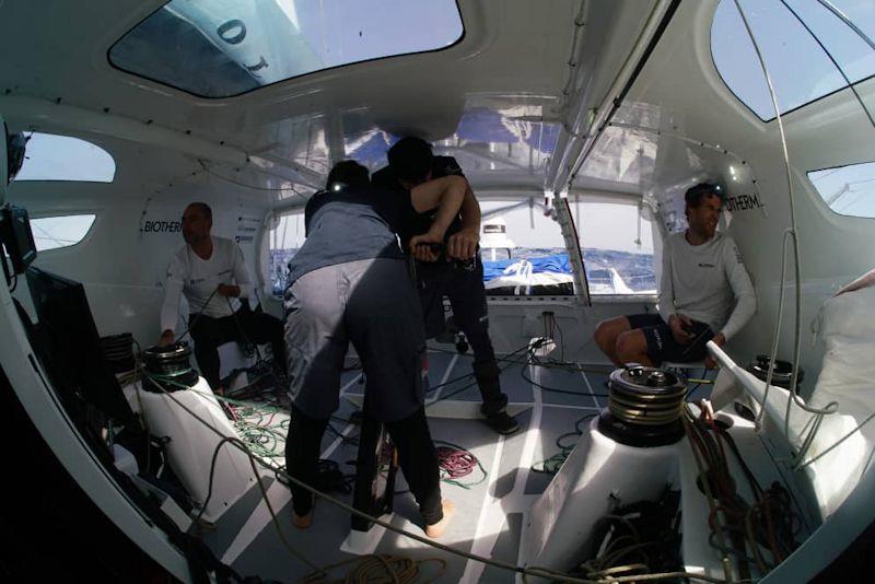 Biotherm during the first leg in The Ocean Race 2023 - photo © Minghao Zhang
