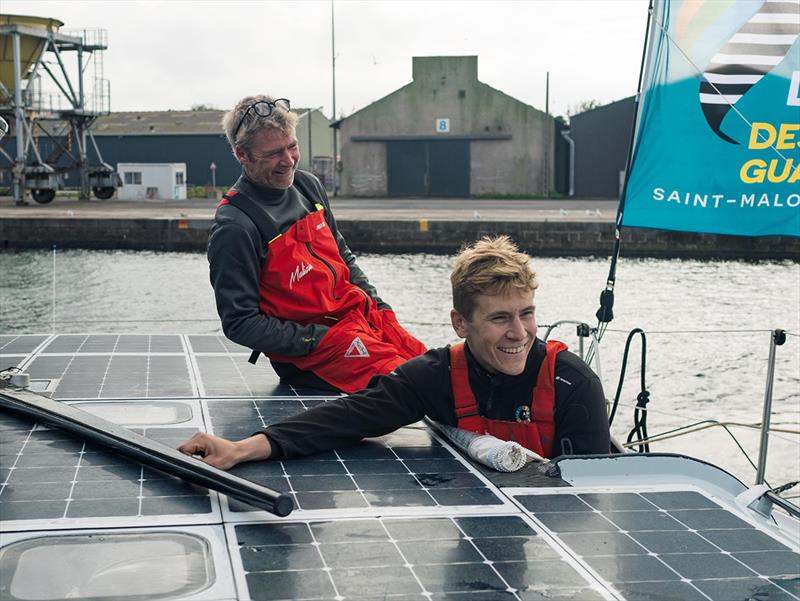 Yann Eliès and Will Harris during a training session in Saint-Malo, France - The Ocean Race - photo © Antoine Auriol / Team Malizia