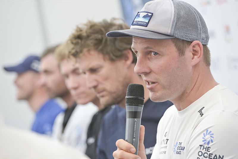 Skippers Press Conference in Cabo Verde: Robert Stanjek, GUYOT environnement - Team Europe photo copyright Sailing Energy / The Ocean Race taken at  and featuring the IMOCA class