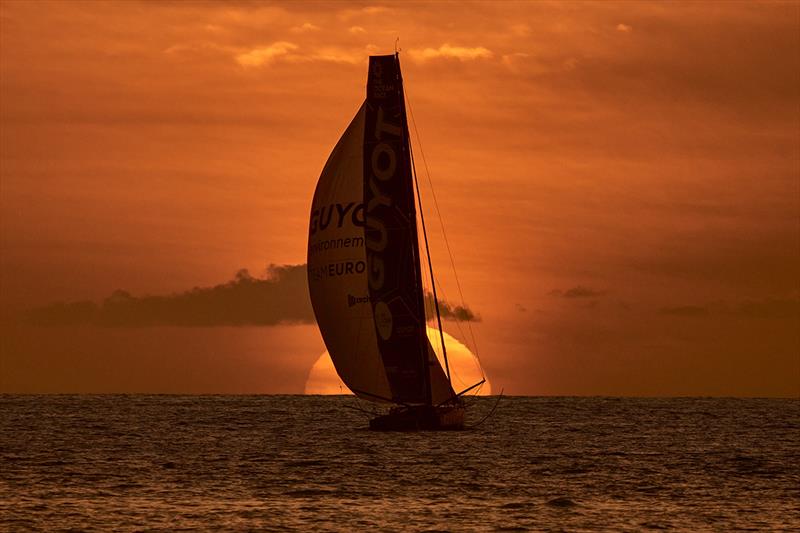 Sailing into the night, the search for the wind began for GUYOT environnement - Team Europe - The Ocean Race - photo © Felix Diemer / GUYOT environnement - Team Europe