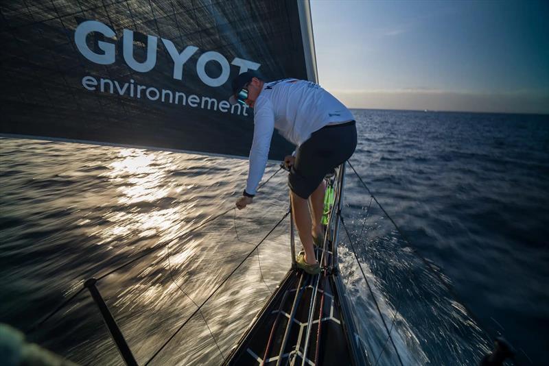 The fast track through the Doldrums is a balancing act between deciding to sail south early or west for a long time - photo © Charles Drapeau / GUYOT environnement - Team Europe