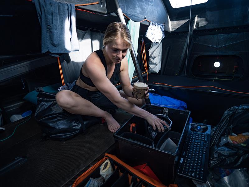 The Ocean Race Leg 2, Day 8, Rosalin Kuiper onboard Team Malizia - photo © Antoine Auriol / Team Malizia
