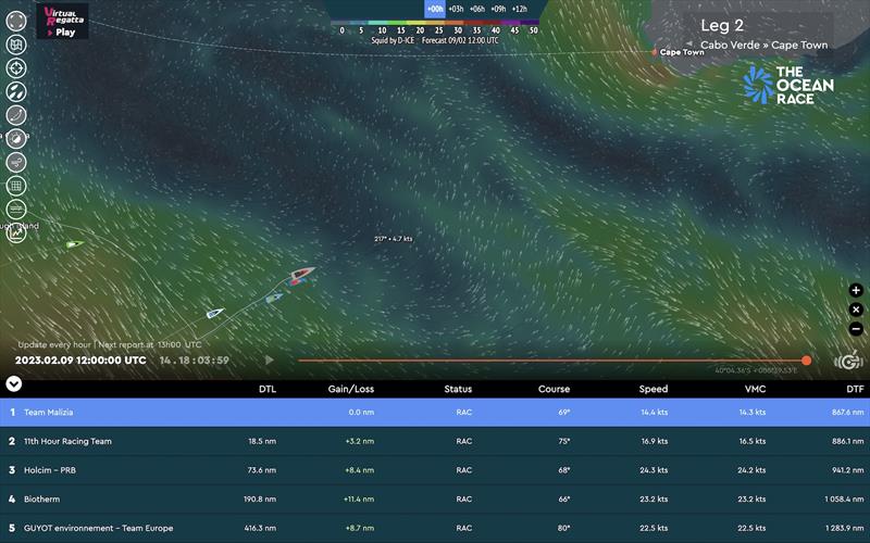 The Ocean Race fleet tracker - photo © The Ocean Race