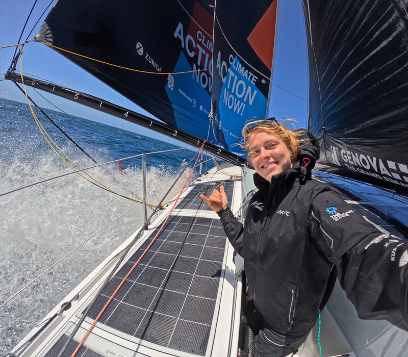 8 February 2023, Leg 2, day 15 onboard Team Malizia., Rosalin Kuiper - photo © Antoine Auriol / Team Malizia