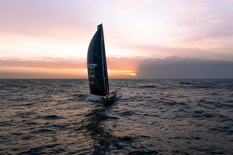 If it succeeds in surfing the long Atlantic wave, the boat reaches top speeds of over 30 knots - The Ocean Race - photo © Charles Drapeau / GUYOT environnement - Team Europe