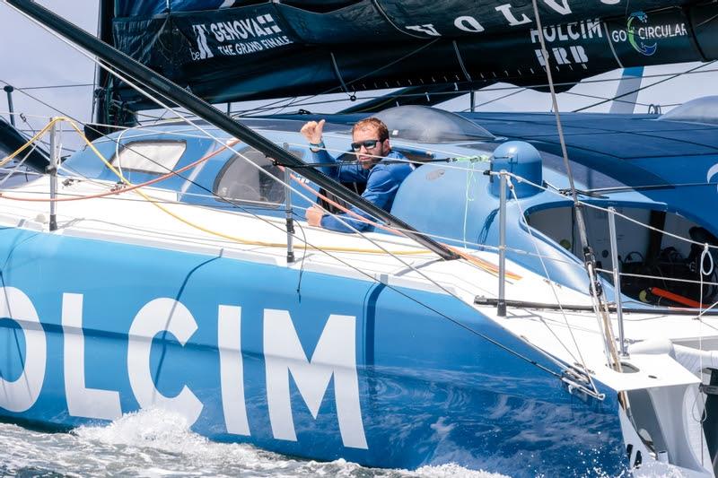 12 February 2023, Sam Goodchild onboard Team Holcim - PRB as they approach Cape Town photo copyright Sailing Energy / The Ocean Race taken at  and featuring the IMOCA class