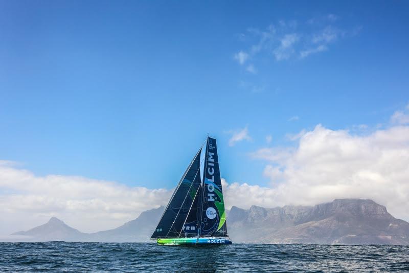 12 February 2023, Team Holcim - PRB approaches Cape Town photo copyright Sailing Energy / The Ocean Race taken at  and featuring the IMOCA class