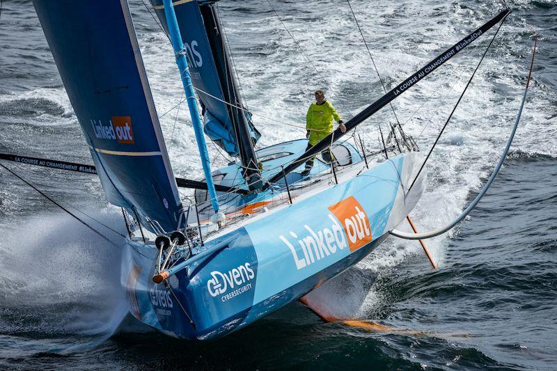 Sam Goodchild training for the Route du Rhum - photo © Pierre Bourras / LinkedOut