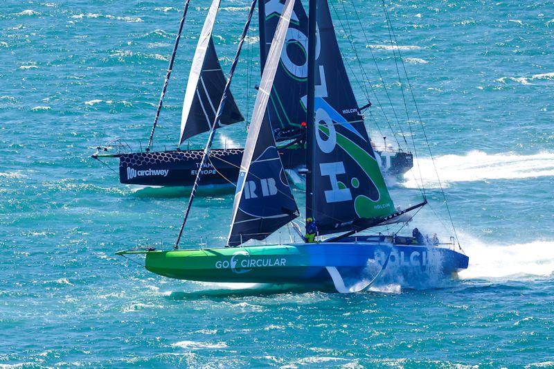 The Ocean Race 2022-23 start of Leg 3 in Cape Town photo copyright Sailing Energy / The Ocean Race  taken at  and featuring the IMOCA class