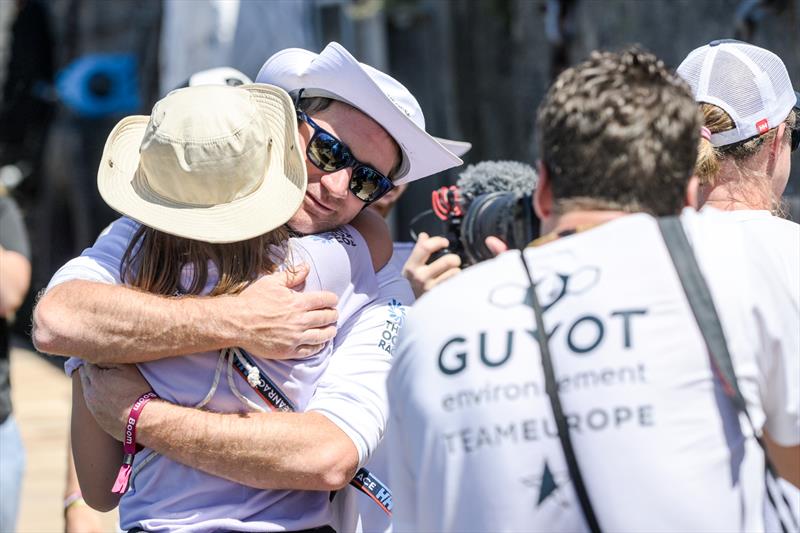 Time to say goodbye for Benjamin Dutreux to his team in Cape Town - photo © Sailing Energy / The Ocean Race