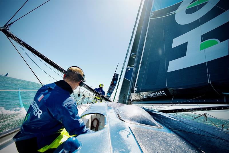 The Ocean Race 2022-23 - 26 February 2023, Nice start of Leg 3 onboard Holcim - PRB Team - photo © Julien Champolion | polaRYSE / Holcim - PRB