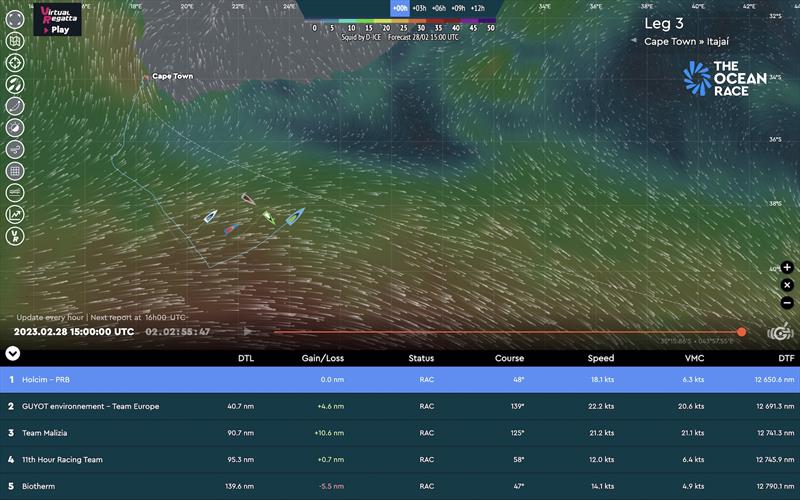 The Ocean Race 2022-23 -Leg 3 Day 2 photo copyright The Ocean Race taken at  and featuring the IMOCA class