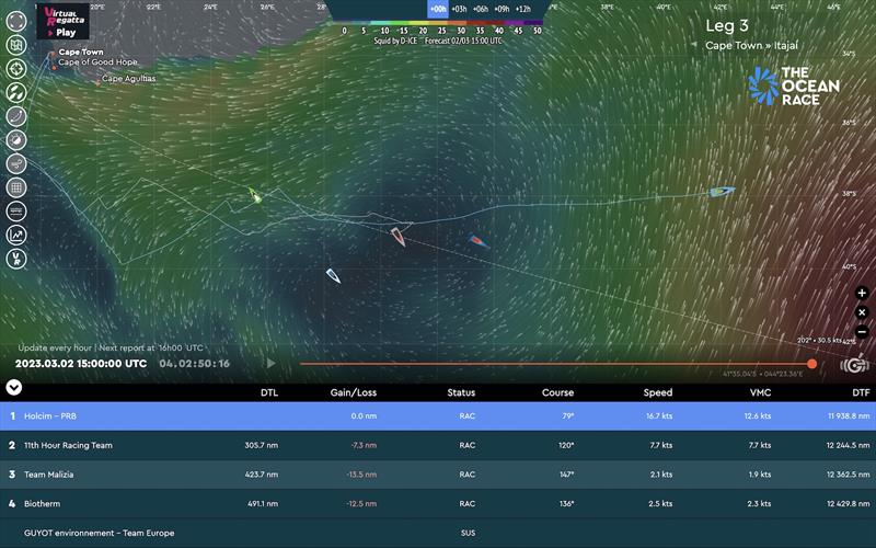 The Ocean Race tracker - photo © The Ocean Race