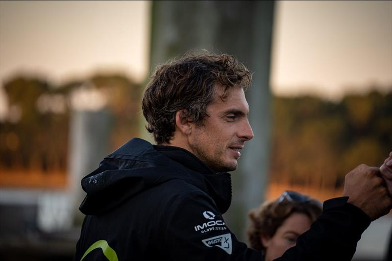 Charlie Dalin is heavily focused on his new Guillaume Verdier-designed IMOCA, named Macif photo copyright Marie Le Floch / Disobey taken at  and featuring the IMOCA class