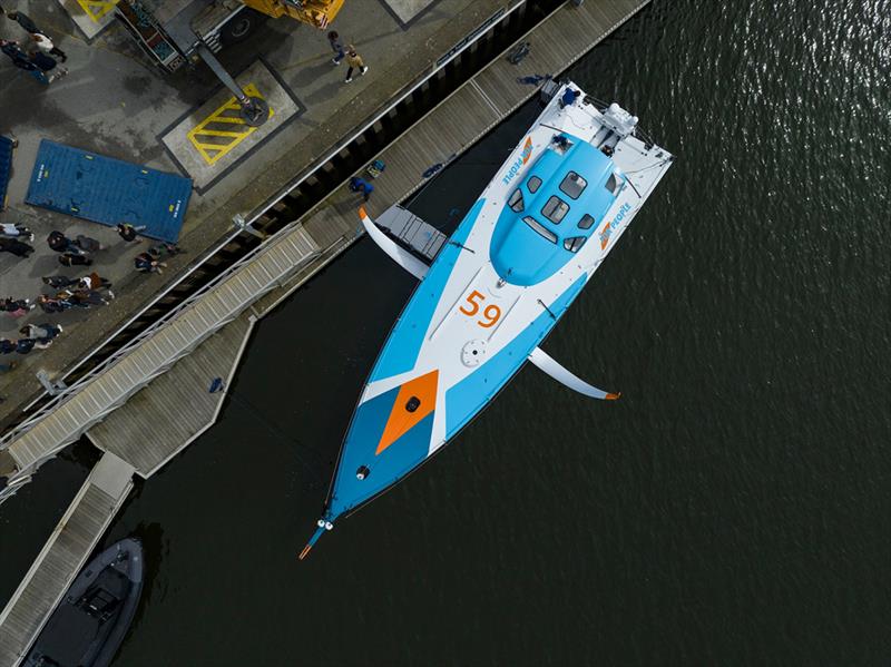 For People photo of the launch photo copyright Pierre Bouras taken at  and featuring the IMOCA class