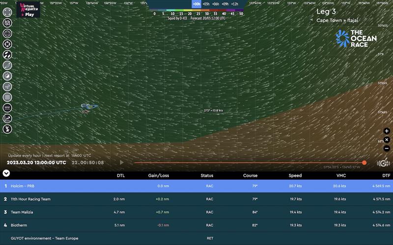 The Ocean Race 2022-23 Leg 3 Tracker photo copyright The Ocean Race taken at  and featuring the IMOCA class