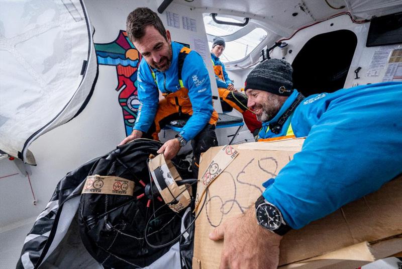 11th Hour Racing deploy vital buoy in the remote southern ocean photo copyright Amory Ross / 11th Hour Racing / The Ocean Race taken at  and featuring the IMOCA class