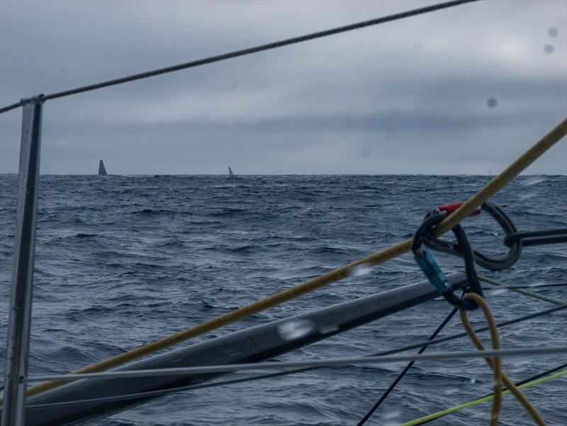 The close competitors in the Southern Ocean  photo copyright Antoine Auriol - Team Malizia taken at  and featuring the IMOCA class