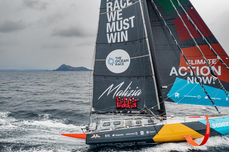 The Ocean Race 2022-23 Leg 3 as Team Malizia is the first of the fleet crossing Cape Horn photo copyright Antoine Auriol / Team Malizia / The Ocean Race taken at  and featuring the IMOCA class