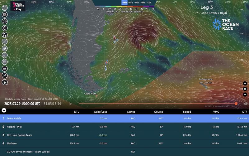 The Ocean Race tracker - photo © The Ocean Race