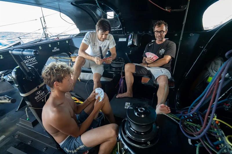 During the transfer there were many moments for the crew to enjoy their time together - The Ocean Race - photo © Charles Drapeau / GUYOT environnement - Team Europe