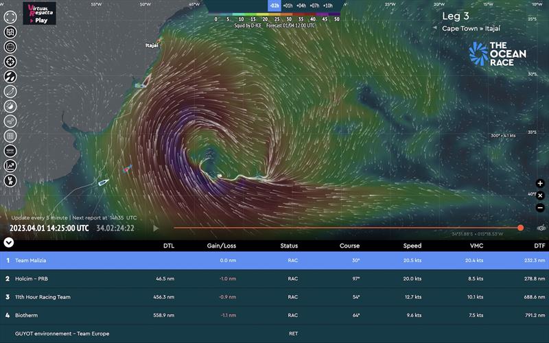 The Ocean Race tracker - photo © The Ocean Race