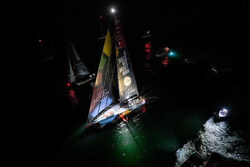 Malizia - Seaexplorer, as she crossed the finish line of Leg 3 of The Ocean Race - photo © Sailing Energy / The Ocean Race