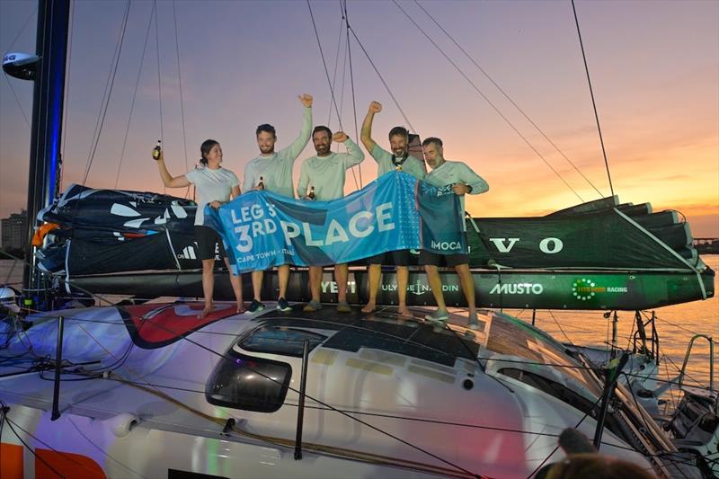 11th Hour Racing Team takes third place on leg 3 of the The Ocean Race 2022-23 photo copyright Sailing Energy / The Ocean Race taken at  and featuring the IMOCA class