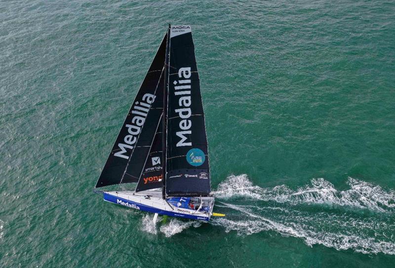 Pip Hare's Medallia was formerly Armel le Cléac'h's 2016-17 Vendée Globe winner - photo © Mark Lloyd / www.lloydimages.com